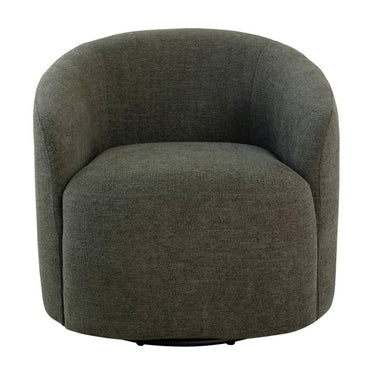 Camelot Swivel Chair offering modern comfort in a nature-inspired green fabric