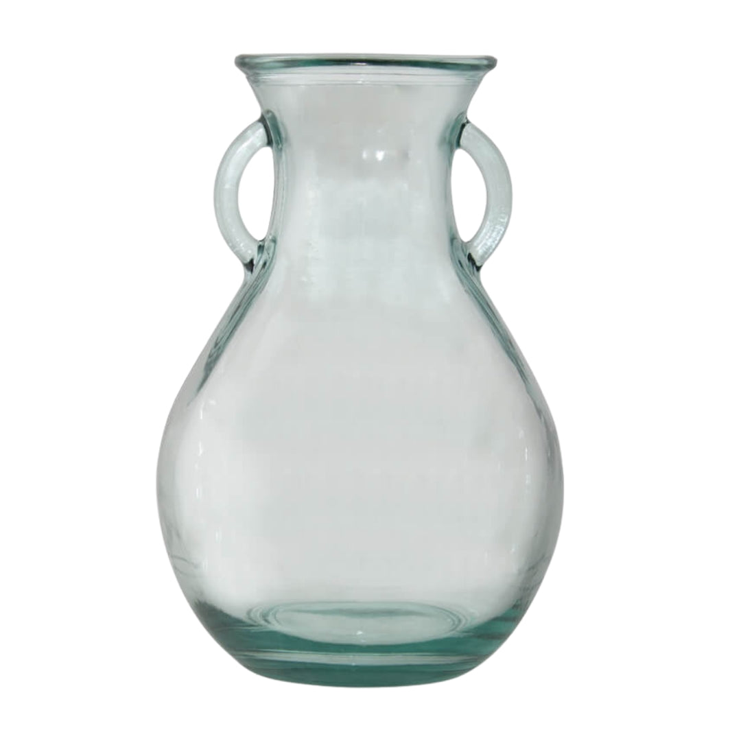 cantaro handled glass vase