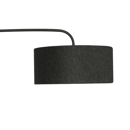 Cantilever Floor Lamp Charcoal Drum Shade 
