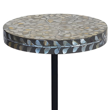 Stylish Capiz End Table top with unique shell design, available online at Woodka Interiors South Africa.