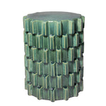 Brix Ceramic Stool - Green