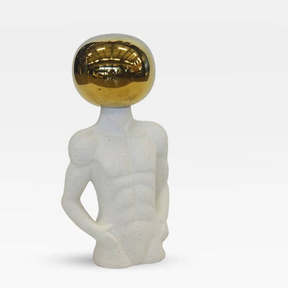 Ornaments | Round Head Ceramic Figurine 
