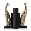 Champagne Dog Bookends By Woodka Interiors