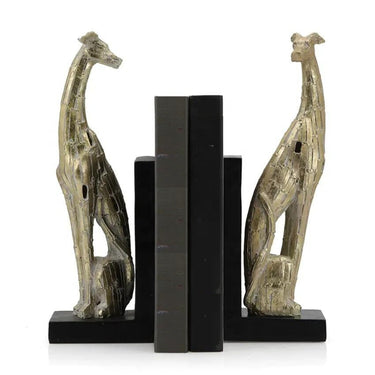 Champagne Dog Bookends By Woodka Interiors