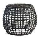 Check Black Outdoor Side Table By Woodka Interiors