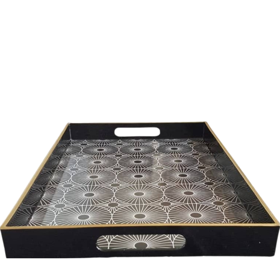 Circles Rectangular Tray – Woodka Interiors