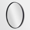 Classic Black Round Mirror Woodka Interiors