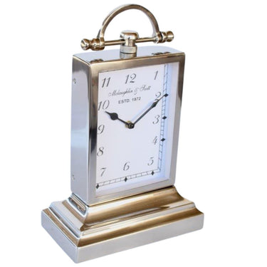 Timeless desk clock for a stylish office setup. Available online at Woodka Interiors South Africa.