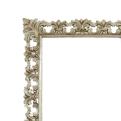 Colonial Classic Silver Carved Wooden Frame