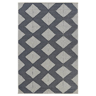 UV-resistant CONGO BRONZE area rug with Congolese-inspired design