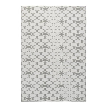 Durable and reversible honeycomb-patterned rug for stylish homes