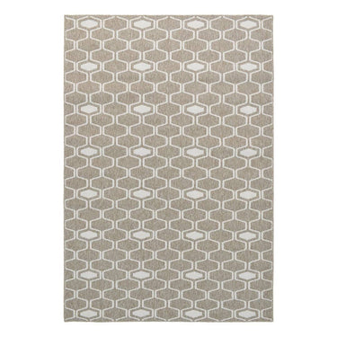 Connection Sand Reversible Rug with natural light brown tones