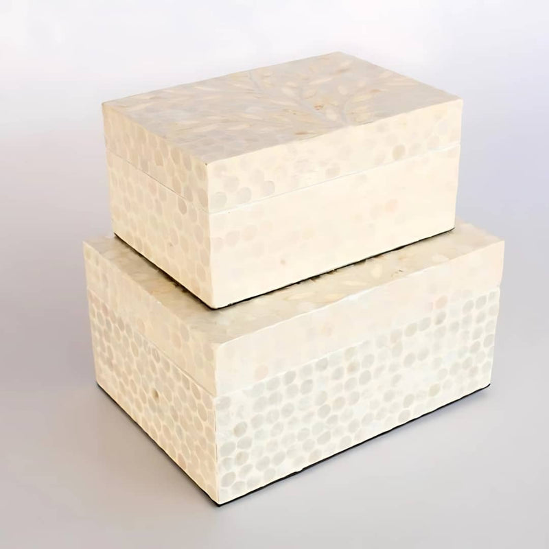 Small and large Creavory Decorative Box Set, versatile storage for jewellery, stationery, keepsakes, and more