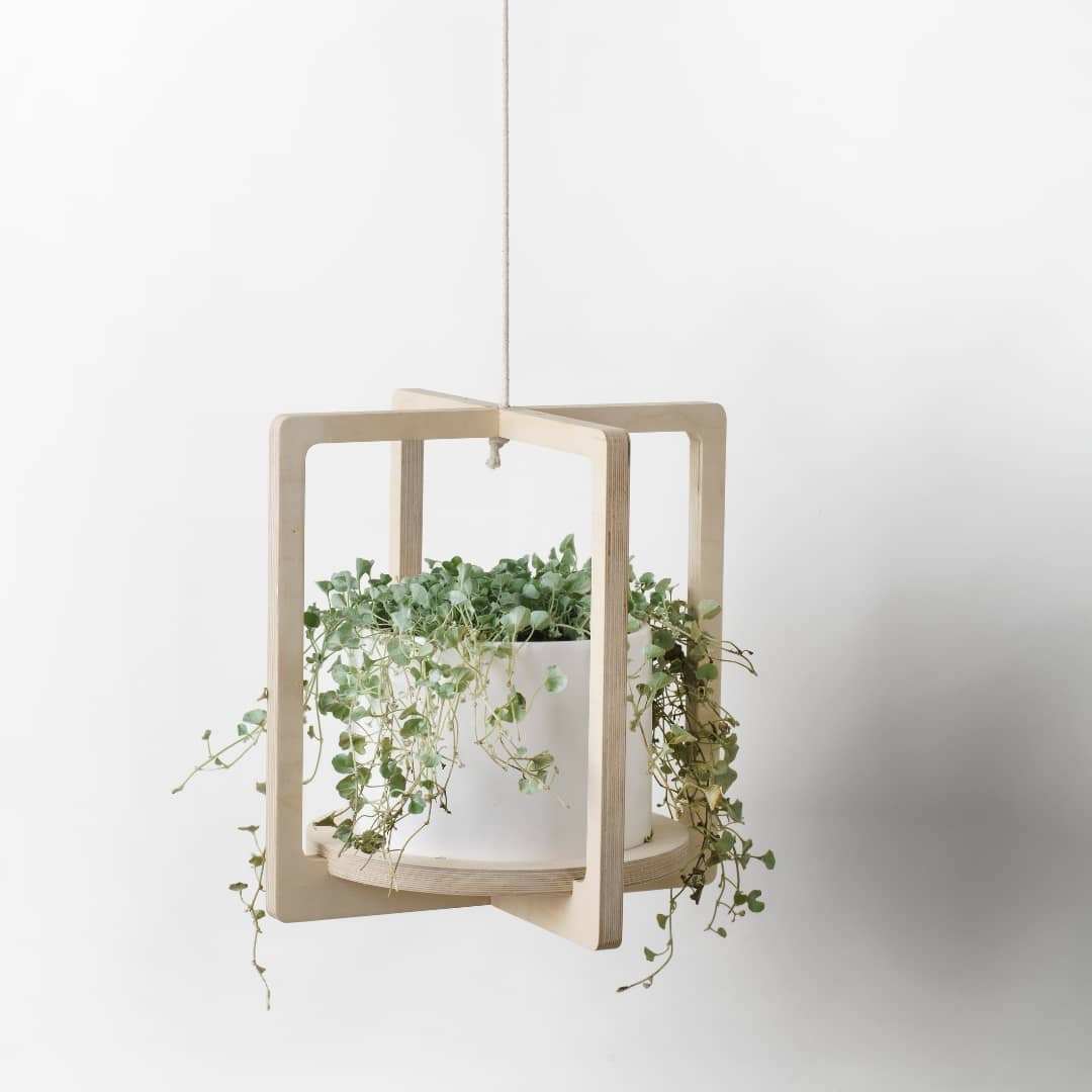 Hanging Pot Plant Holder Cube 