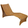 Curved Outdoor Lounger Natural by Woodka Interiors