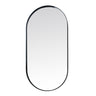 Deep Frame Pod Mirror - Black – Modern Bathroom Mirrors Decor By Woodka Interiors