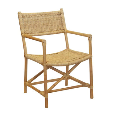 Director Wood & Rattan Armchair