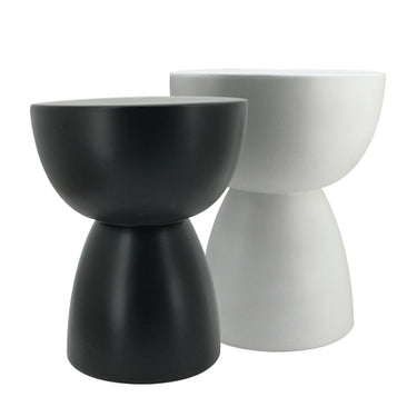 Lightweight weatherproof poolside side tables