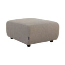Echo Ottoman in Hertex Pascal Linseed with a rectangular shape and rounded corners