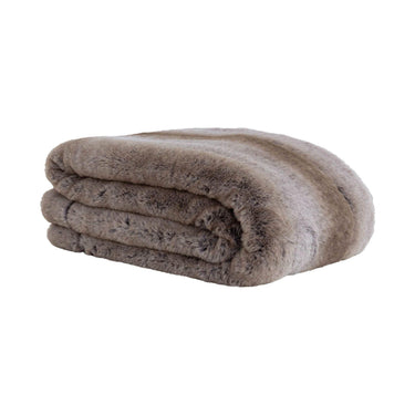 Elk Faux Fur Throw Dark Brown By Woodka Interiors