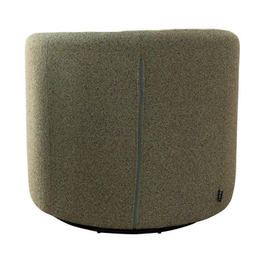 Emily Swivel Chair with soft Comet fabric, perfect as a living room occasional chair.