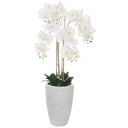 Floor Standing White Orchid by Woodka Interiors