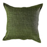 Forest Moss 60x60cm deep green solid textured scatter cushion with a weave.