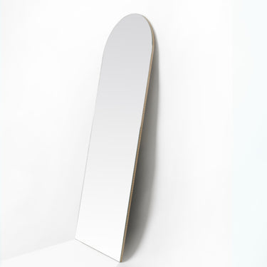 Frameless Arch Leaning Floor Mirror 