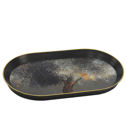 The Moonlight design oval tray