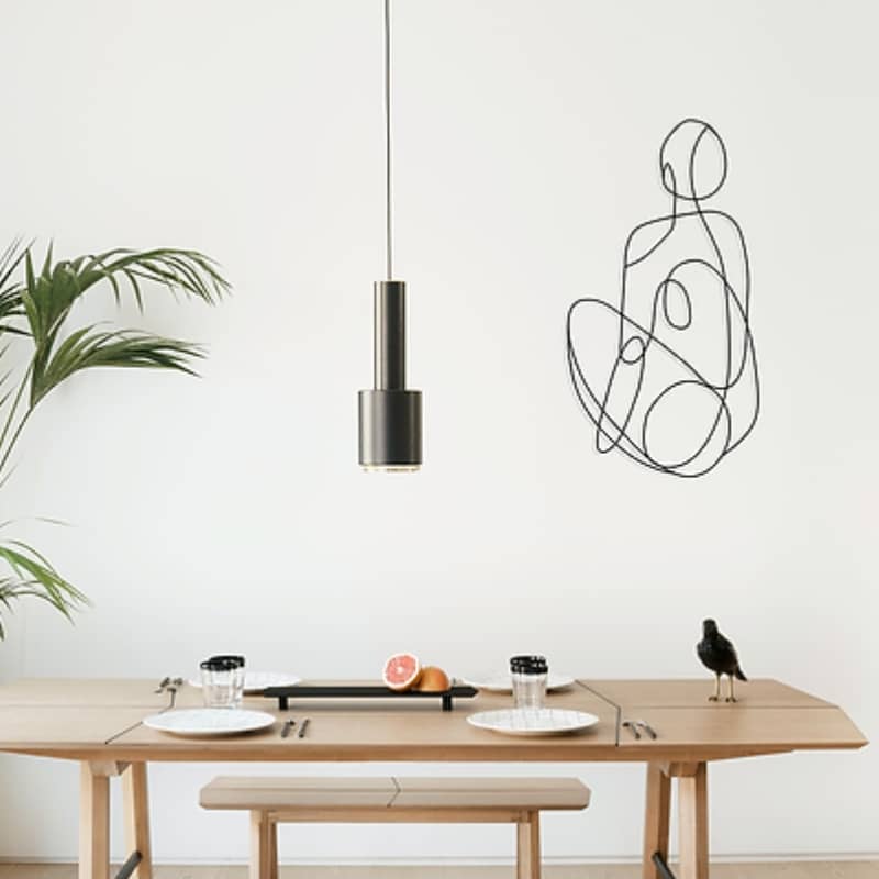 Gather Metal Art One Line Drawing in Black