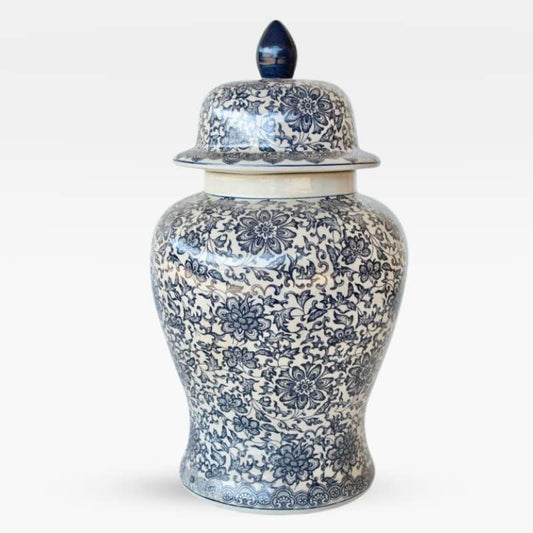 Navy Blue Ceramic Ginger Jar - 51cm