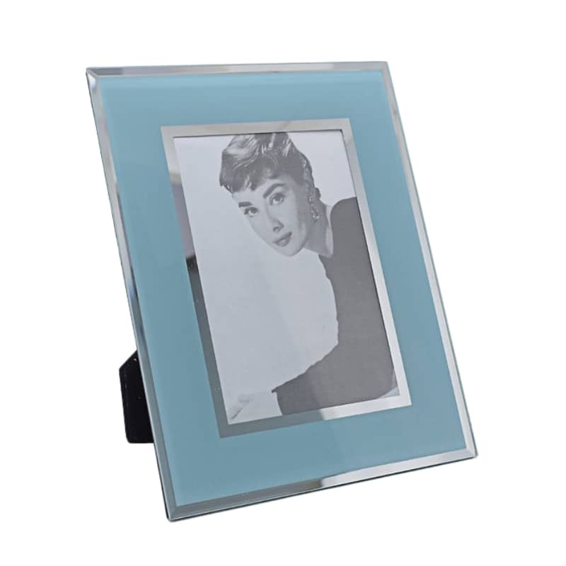 Glossy Blue Picture Frame | Woodka Interiors