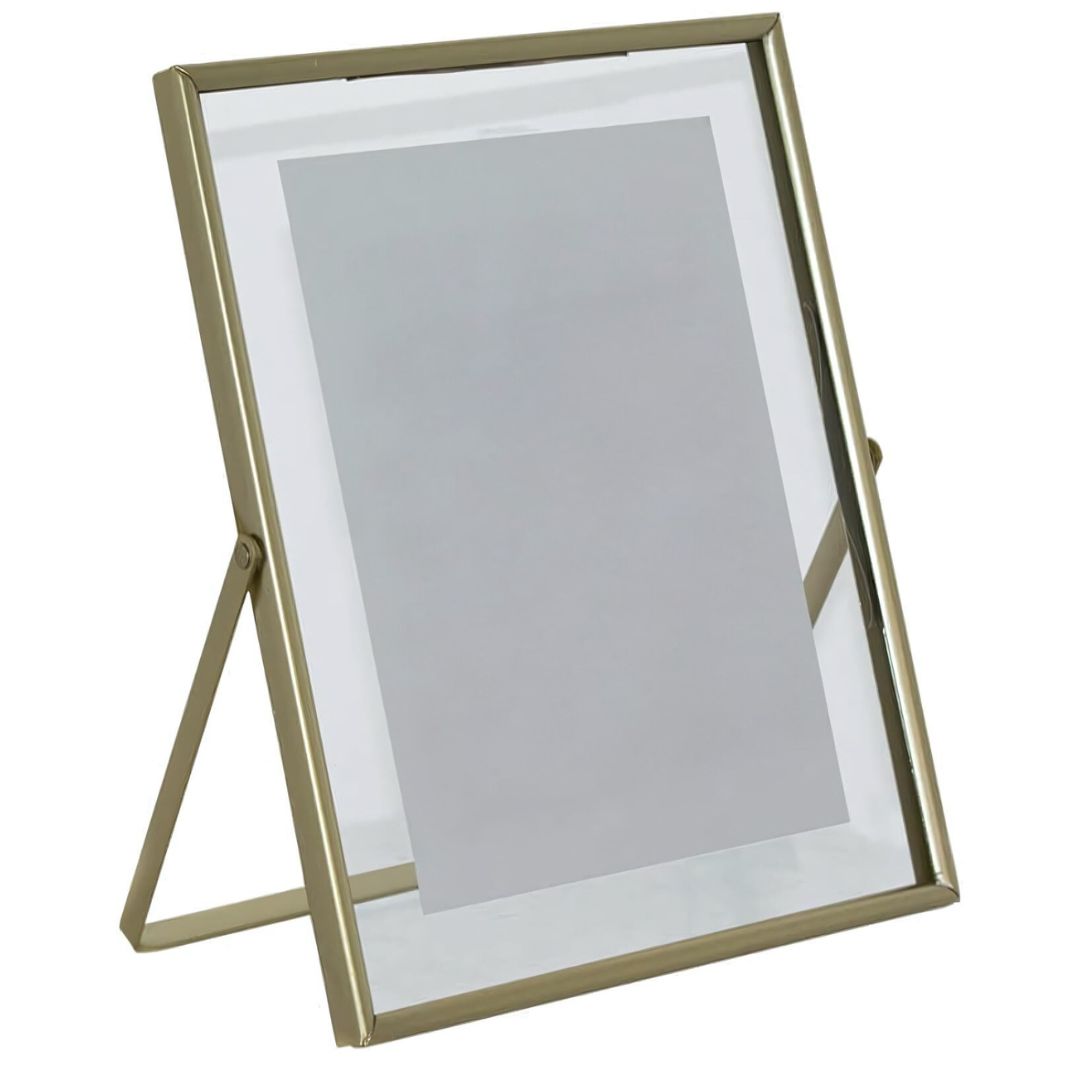 elegant gold metal photo frame