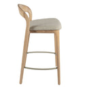 Grace Counter Chair in Husk curved back and armrest