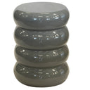 Grey Garden Stool for extra seating or as a side table, ideal for poolside, indoor, or outdoor spaces. Available online at Woodka Interiors South Africa.