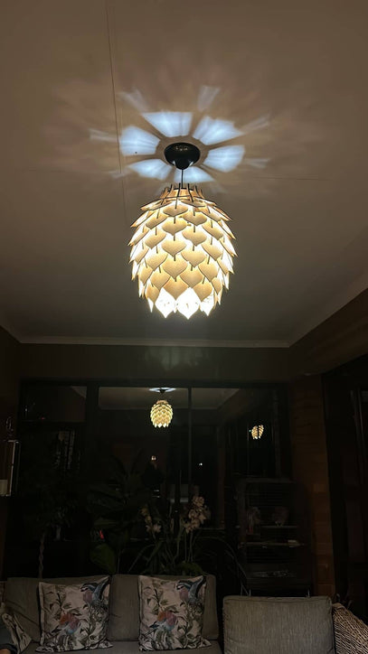 Happy customer Image of the pinopoly White Pendant light by Woodka Interiors