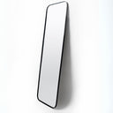 Horizon Black Rounded Corner Full Length Mirror | full-length vanity mirror