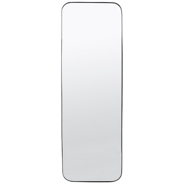 Horizon Black Rounded Corner Full Length Mirror