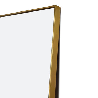 Horizon Gold Rectangular Full Length Mirror Gold MEtal Frame