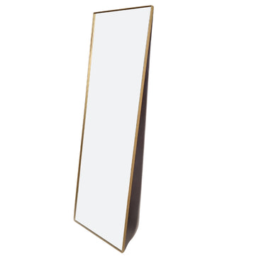 Woodka Interiors Horizon Gold Rectangular Full Length Mirror