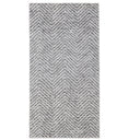 Impulse runner with geometric grey and white chevron pattern