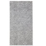 Impulse grey and white chevron patterned runner rug.