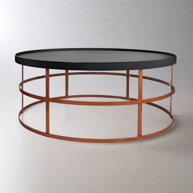 Khana Metal Coffee Table in Copper by Woodka Interiors 