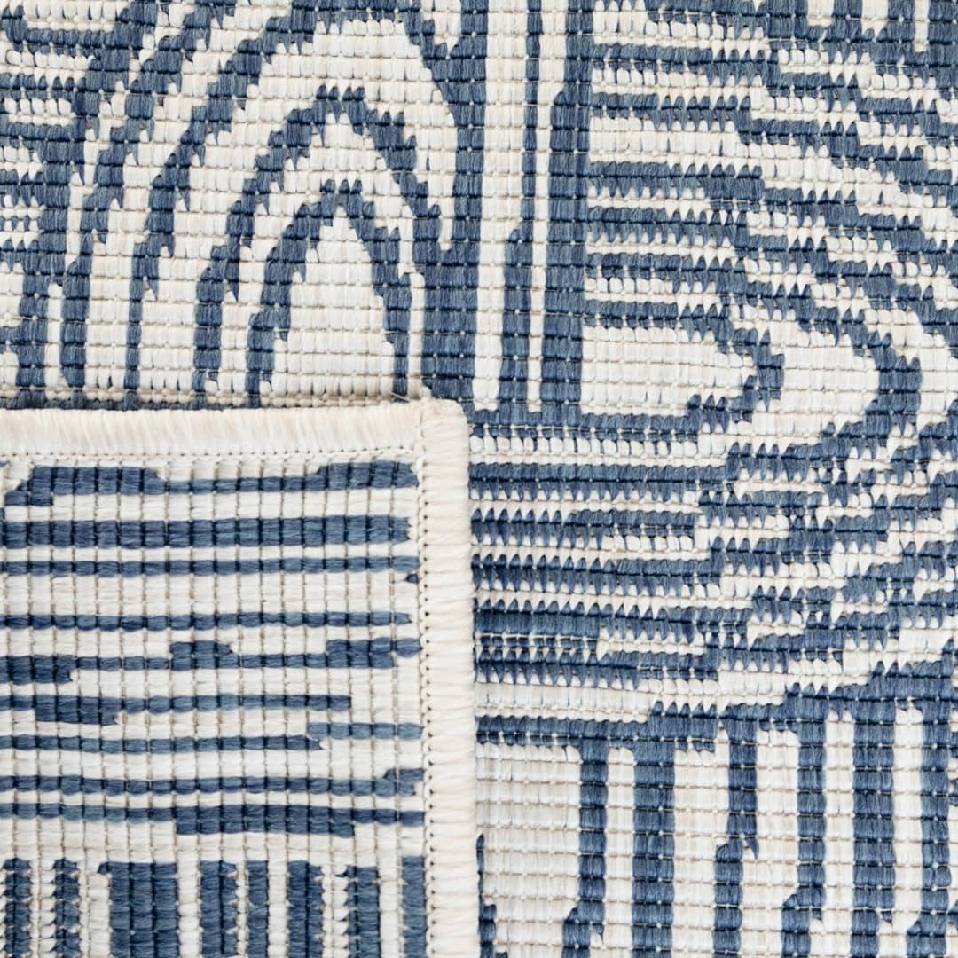 Close-up of the Kinky Area Rug in Surf's Up Detailed view showcasing the vibrant wave-inspired design, ideal for both indoor and outdoor spaces.