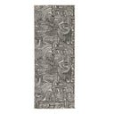 Contemporary design  runner rug featuring a dynamic and stylish woven pattern