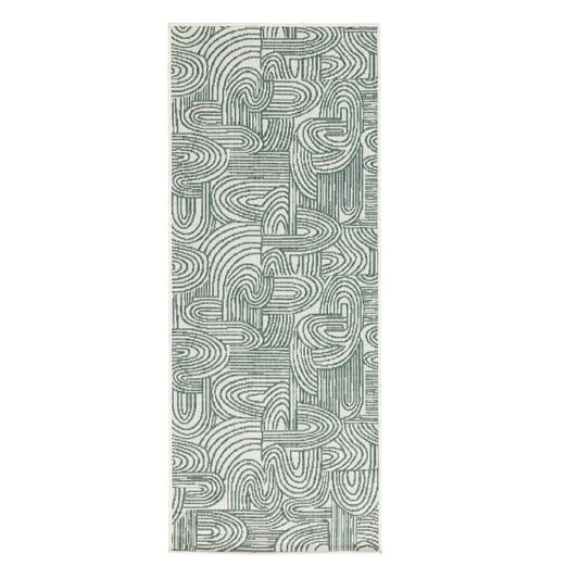 Modern runner rug, perfect for both indoor elegance and outdoor durability