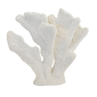 Large Faux Coral Decor Object in White By Woodka Interiors