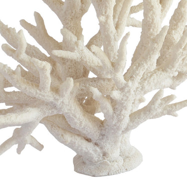 Large Faux White Coral Branch detailed coral design