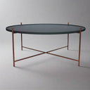 Lavish Floating Coffee Table Copper - Stylish Metal Furniture Piece for Living Room Decor