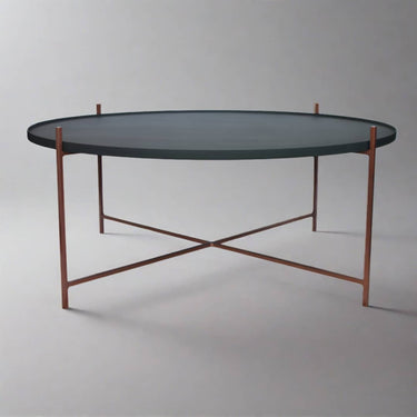 Lavish Floating Coffee Table Copper - Stylish Metal Furniture Piece for Living Room Decor